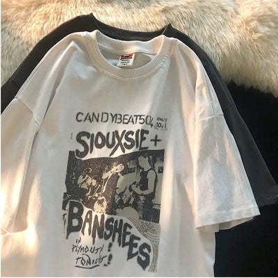 Baggy Vintage Siouxsie + Banahees Band T-Shirt