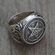 Occult Pentagram Ring