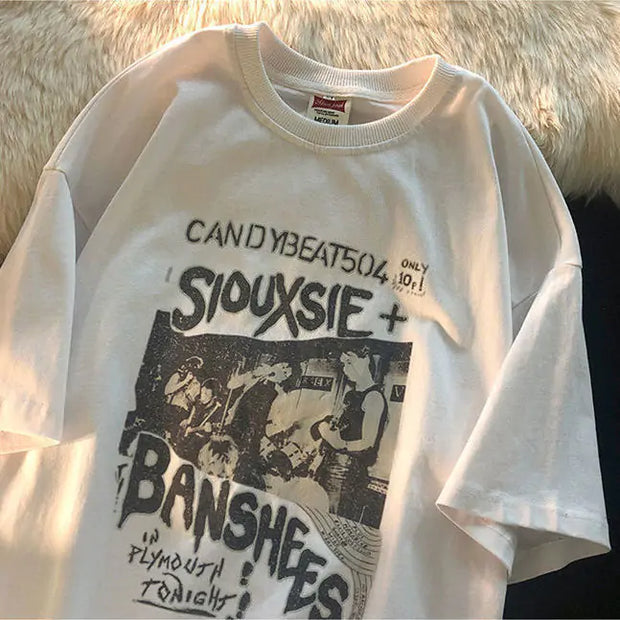 Baggy Vintage Siouxsie + Banahees Band T-Shirt