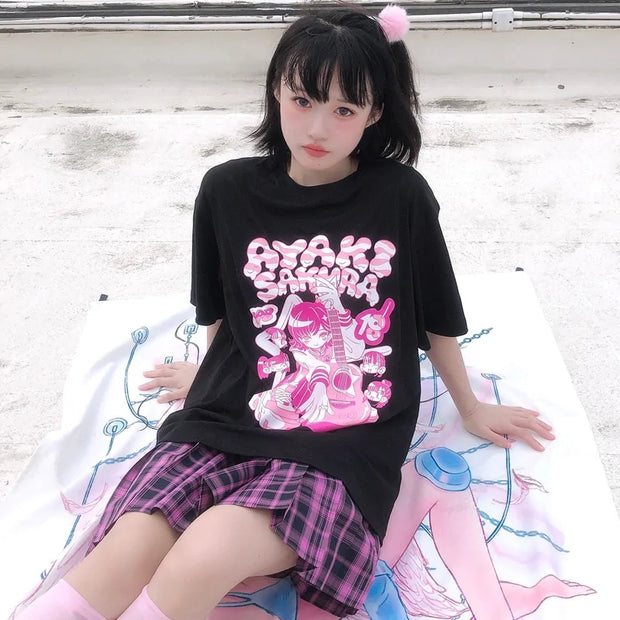 Kawaii Oversized Anime T-shirt