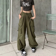 High Waist Baggy Cargo Pants