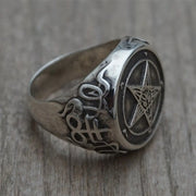 Occult Pentagram Ring