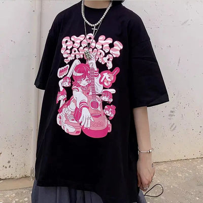 Kawaii Oversized Anime T-shirt