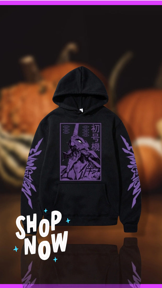 Neon Genesis Long Sleeve Hoodie