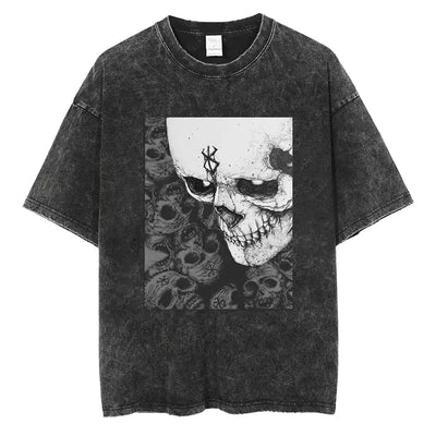 Dark Skull Graphic Oversized T-Shirt (Berserk)