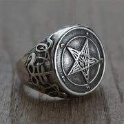 Occult Pentagram Ring