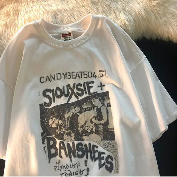 Baggy Vintage Siouxsie + Banahees Band T-Shirt